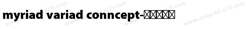 myriad variad conncept字体转换